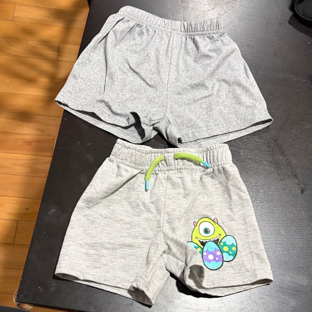 Disney Monster’s Inc. Easter Gray shorts bundle 12-18 months worn twice